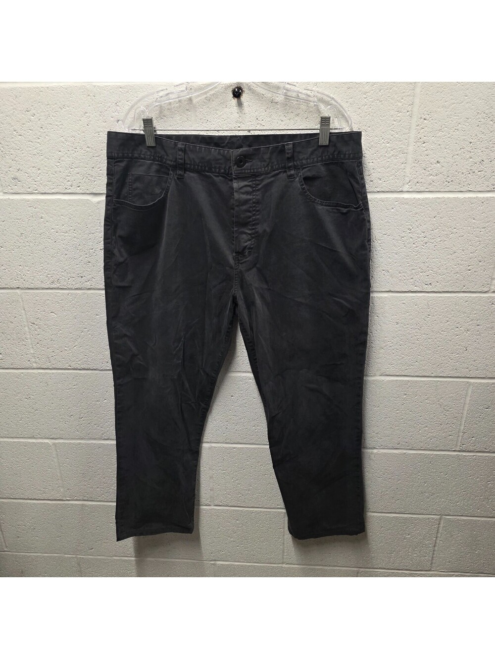 James Perse Gray 5-Pocket Heavy Brushed Twill  Fit Pants Men's 36x25